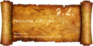 Herczog Léda névjegykártya